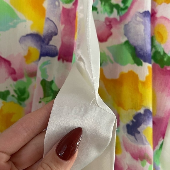 Vintage Victoria’s Secret Gold Label Satin and Sheer Floral Robe - OS - Picture 6 of 6